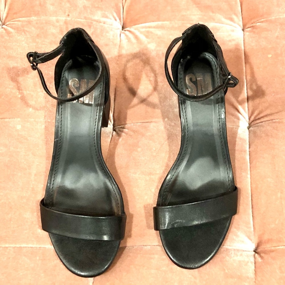 SM Women's Hayes Ankle Strap Dress 2inch heels Black size5 NWOT great condition - Picture 8 of 8